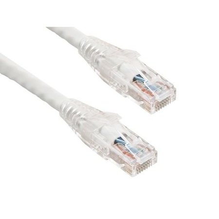 SANOXY 3ft Cat6 550 MHz UTP Ethernet Network Patch Cable with Clear Snagless Boot, White SNX-CBL-C6117-8003